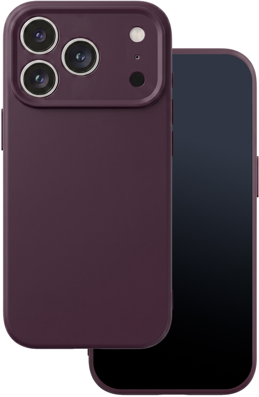 Cover til Apple iPhone 18 Pro Max / 17 Pro Max, OEM, Silikone, Vinrød