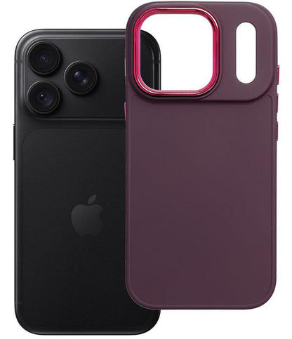 Etui til Apple iPhone 18 Pro / iPhone 17 Pro, OEM, Frame, vinrød