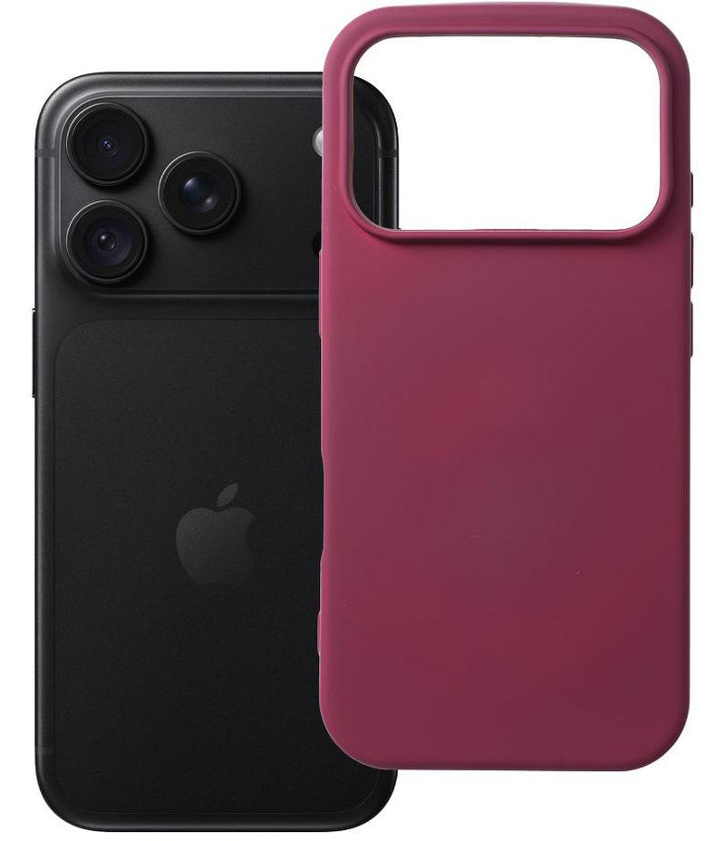 Etui til Apple iPhone 18 Pro Max / 17 Pro Max, OEM, silikone, bordeauxfarvet