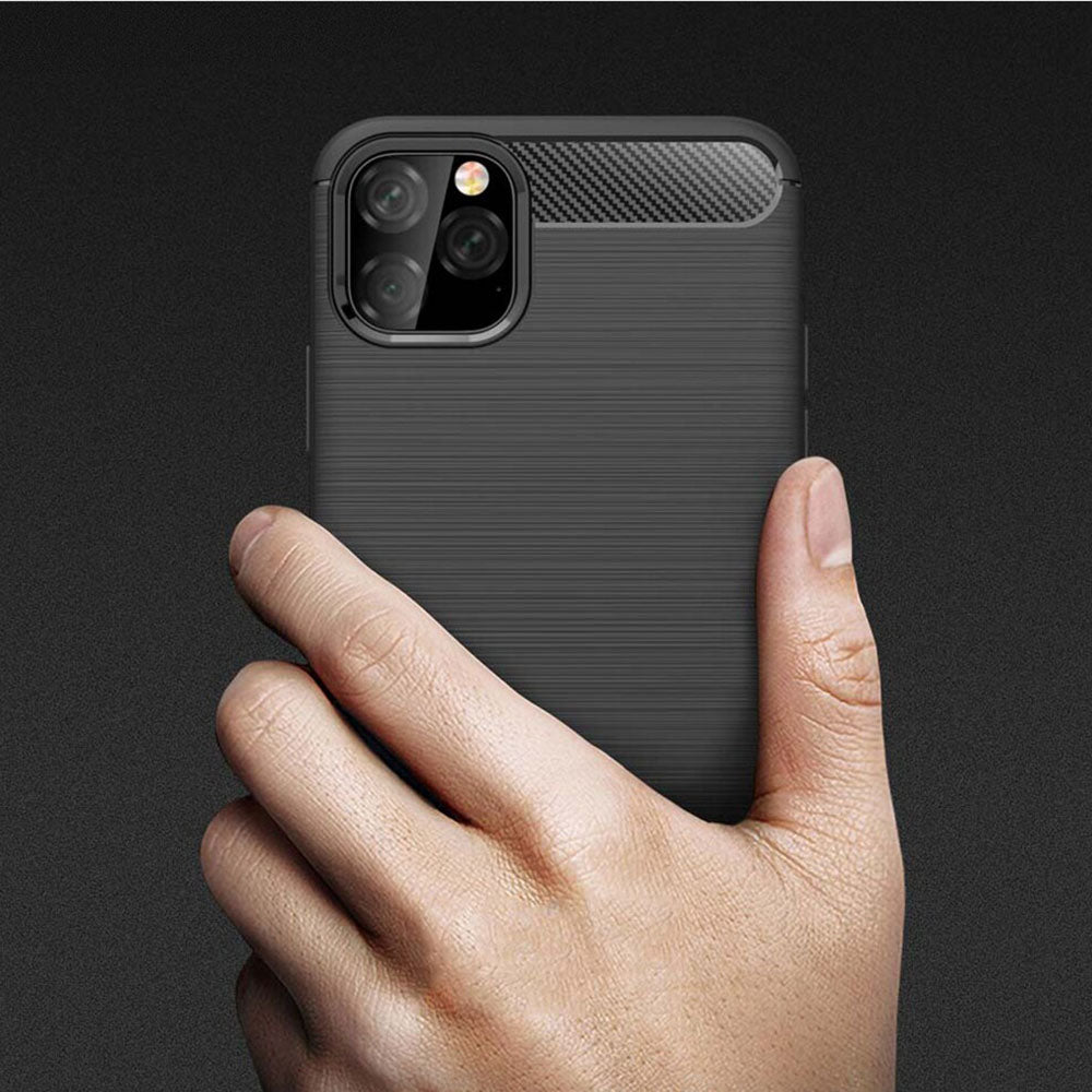 Cover til Apple iPhone 11 Pro Max, Techsuit, Carbon, Sort