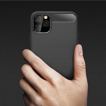 Cover til Apple iPhone 11 Pro Max, Techsuit, Carbon, Sort