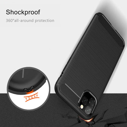 Cover til Apple iPhone 11 Pro Max, Techsuit, Carbon, Sort