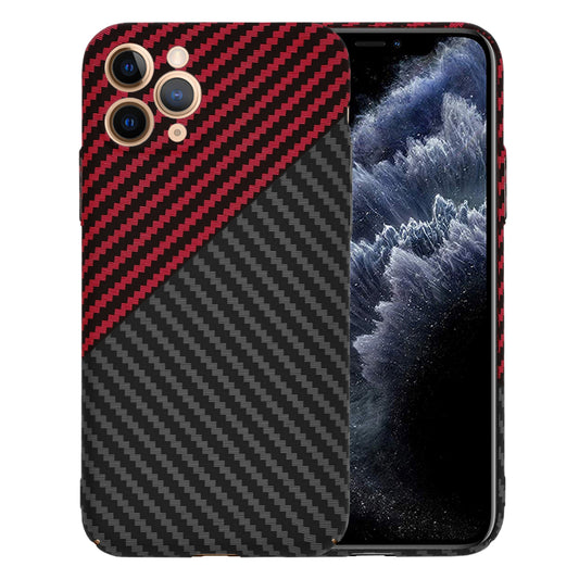 Cover til Apple iPhone 11 Pro, Techsuit, Carbonite FiberShell, Sort Rød