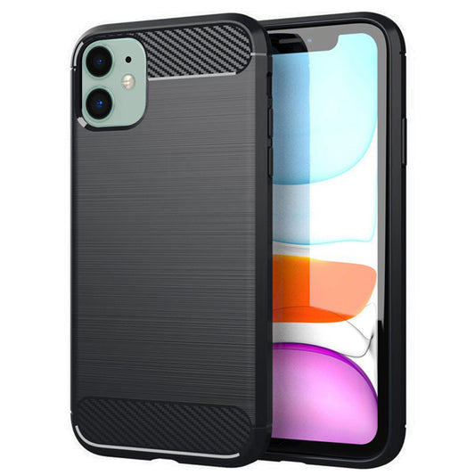 Cover til Apple iPhone 11, Techsuit, Carbon, Sort
