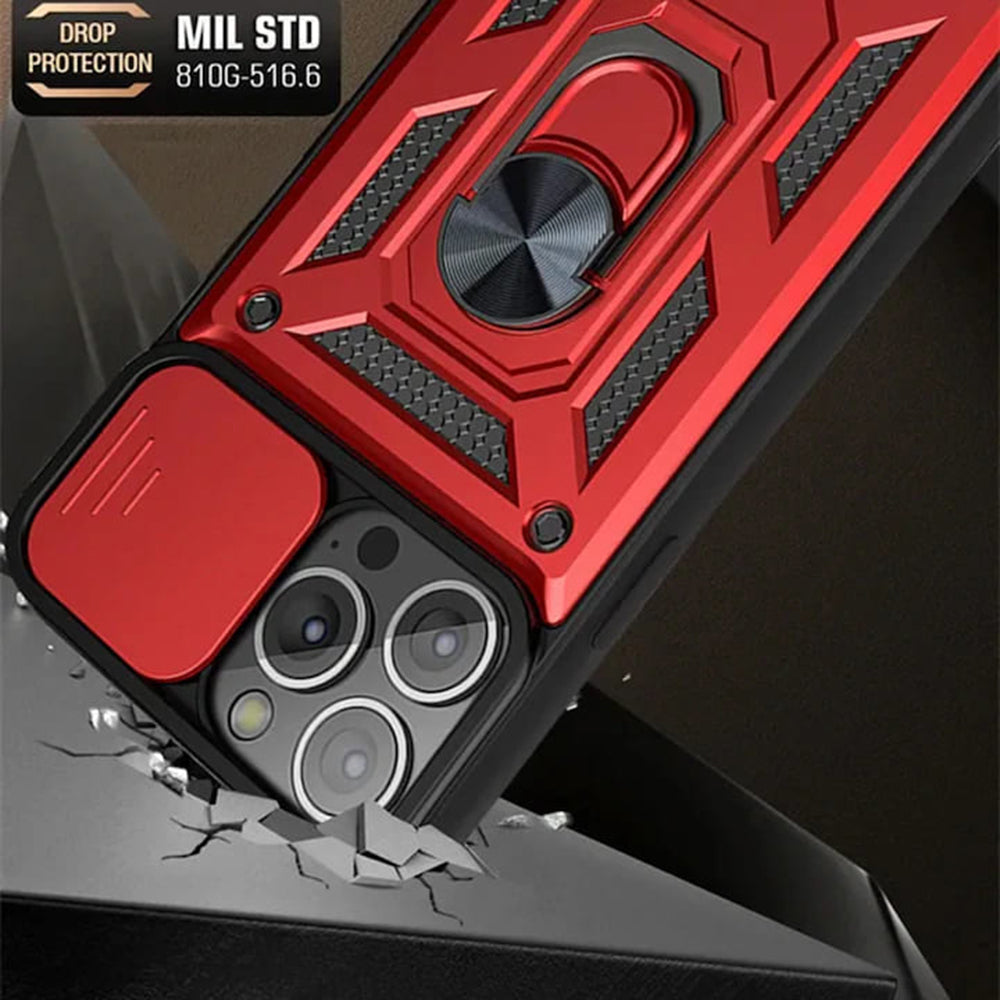 Cover til Apple iPhone 12 / 12 Pro, Techsuit, CamShield, Sort