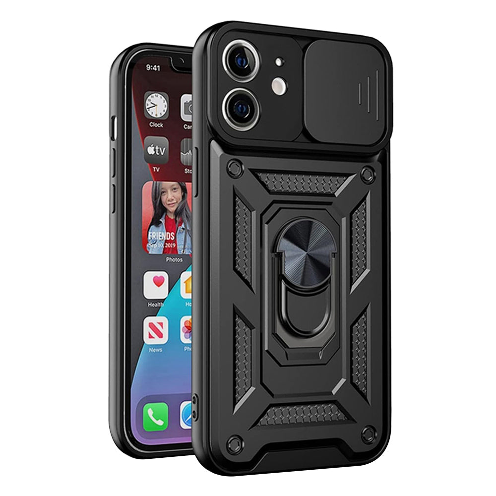 Cover til Apple iPhone 12 mini, Techsuit, CamShield, Sort