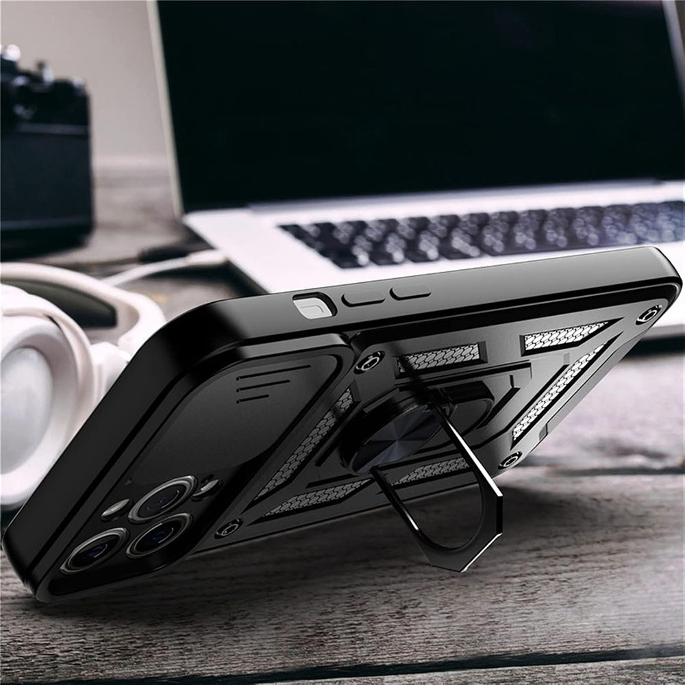 Cover til Apple iPhone 12 mini, Techsuit, CamShield, Sort