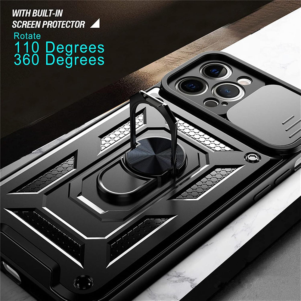 Cover til Apple iPhone 12 mini, Techsuit, CamShield, Sort