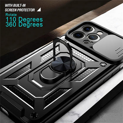 Cover til Apple iPhone 12 mini, Techsuit, CamShield, Sort