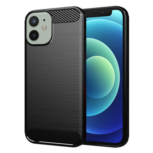 Cover til Apple iPhone 12 mini, Techsuit, Carbon, Sort