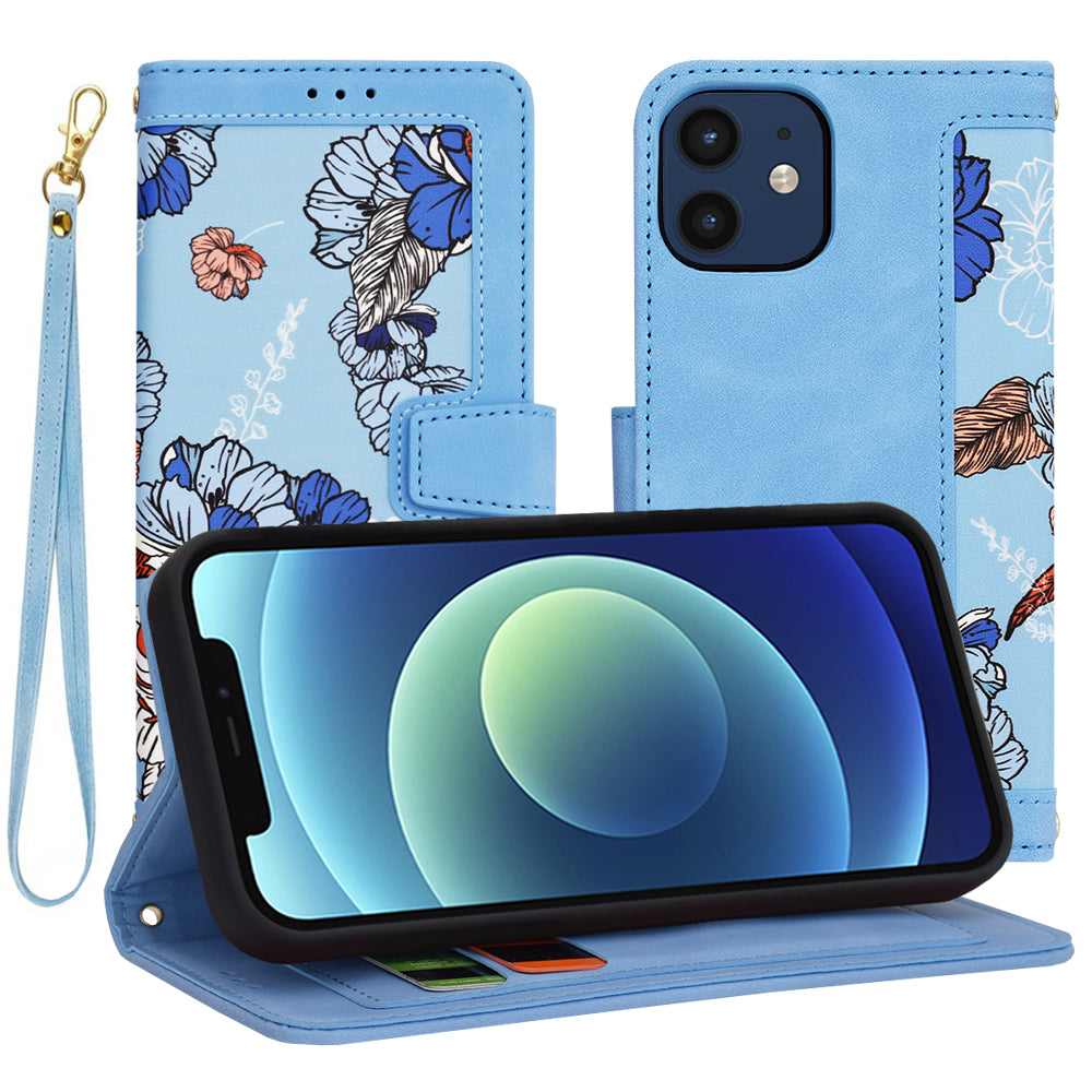 Cover til Apple iPhone 12 / 12 Pro, Techsuit, FlipCraft, Blå