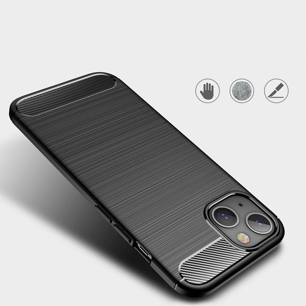 Cover til Apple iPhone 13 mini, Techsuit, Carbon, Sort