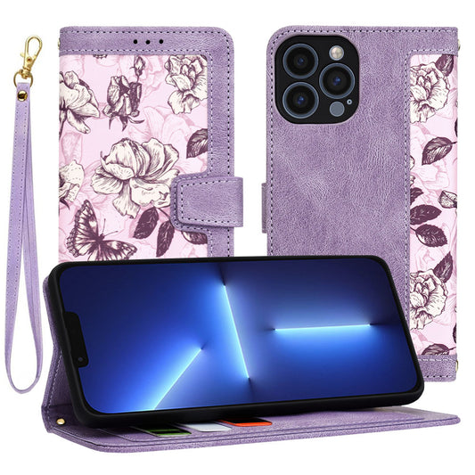 Cover til Apple iPhone 13 Pro Max, Techsuit, FlipCraft, Lilla