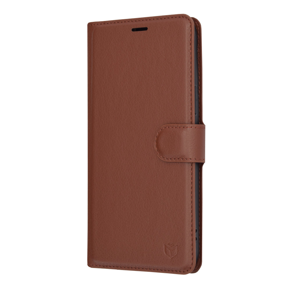 Cover til Apple iPhone 13 Pro Max, Techsuit, Leather Folio, Brun