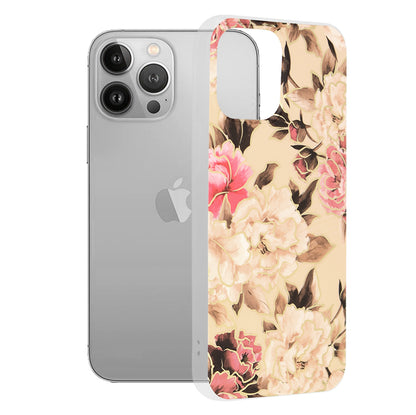 Cover til Apple iPhone 13 Pro Max, Techsuit, Marble, Beige