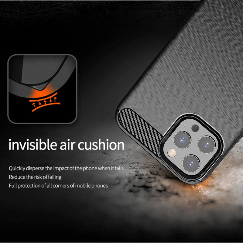 Case for Apple iPhone 13 Pro, Techsuit, Carbon, Black