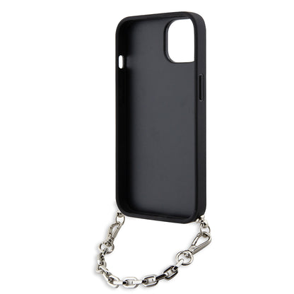 Case for Apple iPhone 14, Karl Lagerfeld, Saffiano Monogram Chain, Black