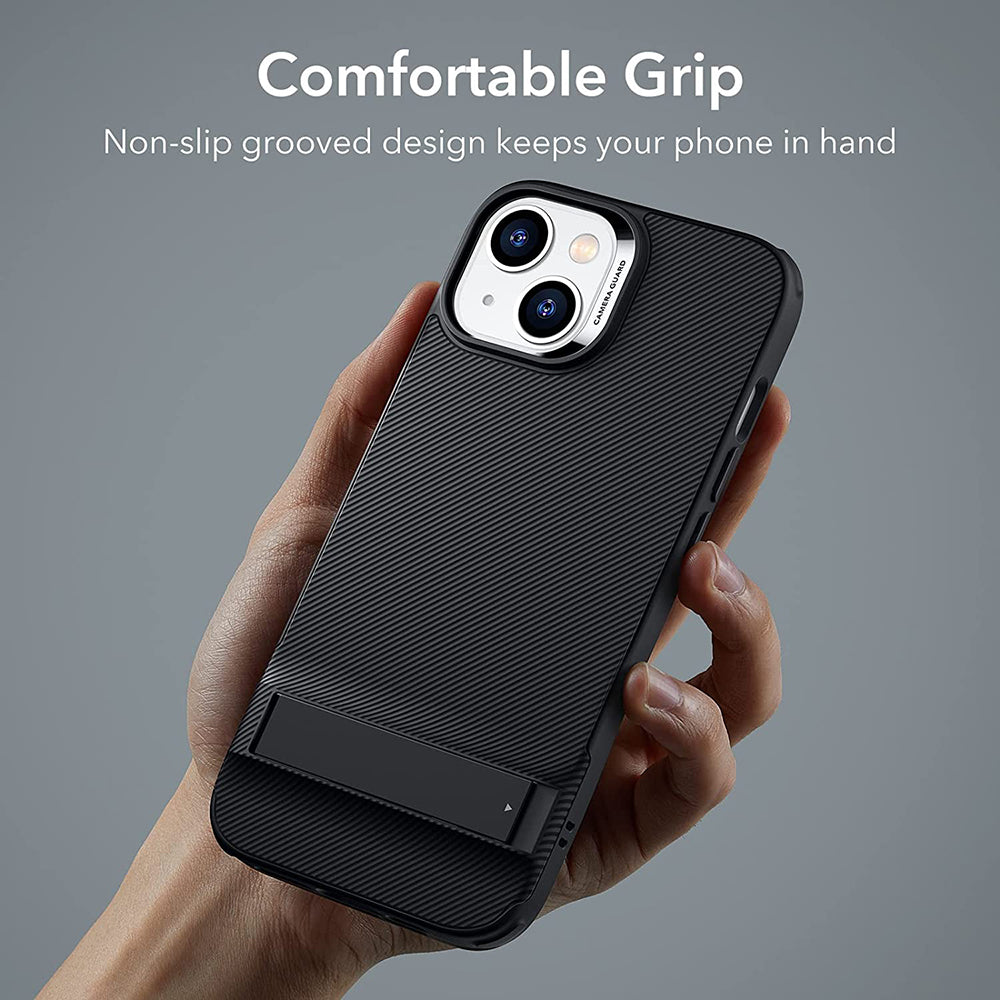 Etui til Apple iPhone 14 Plus, ESR, Air Shield Boost Kickstand, Sort