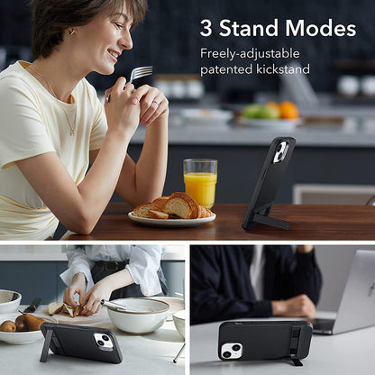 Etui til Apple iPhone 14 Plus, ESR, Air Shield Boost Kickstand, Sort