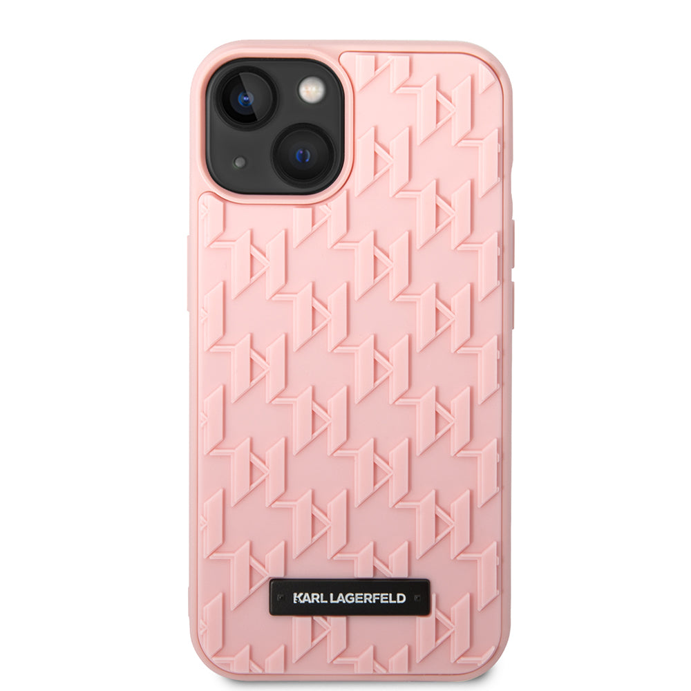 Etui til Apple iPhone 14 Plus, Karl Lagerfeld, 3D Monogram, Pink