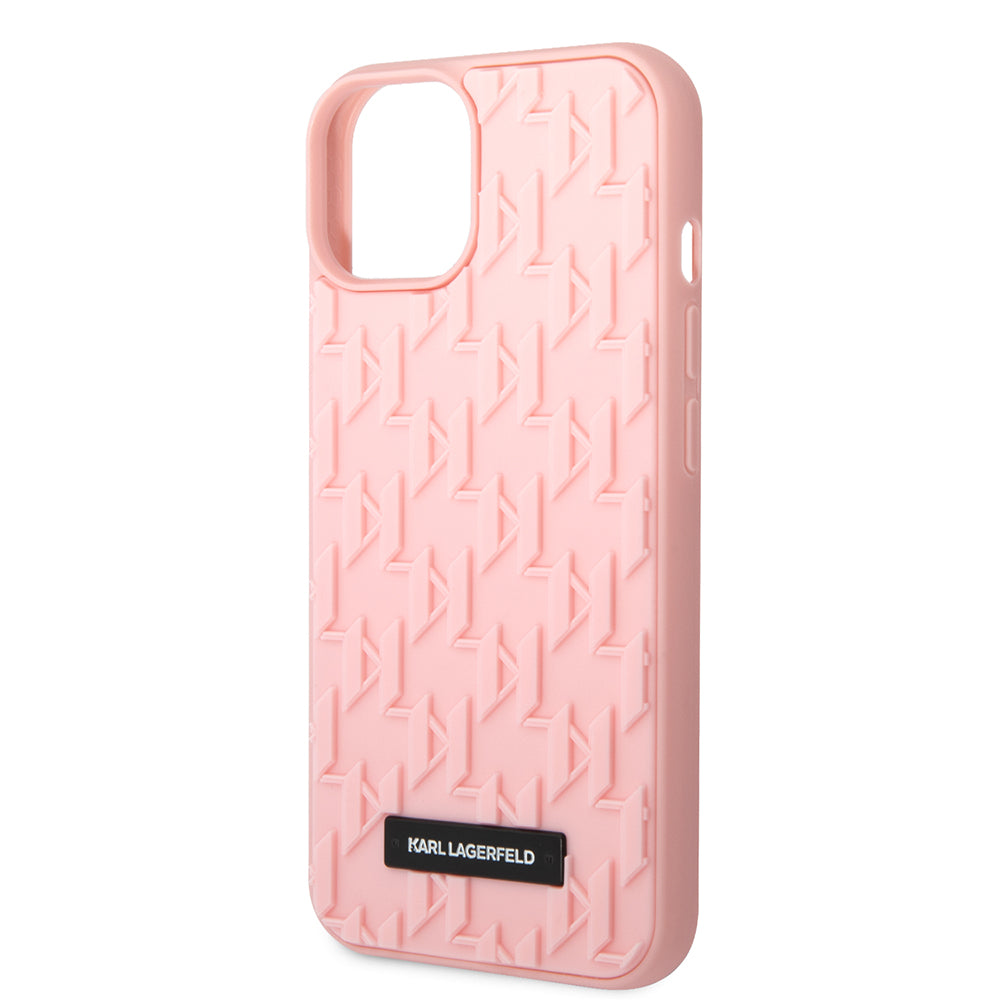 Etui til Apple iPhone 14 Plus, Karl Lagerfeld, 3D Monogram, Pink