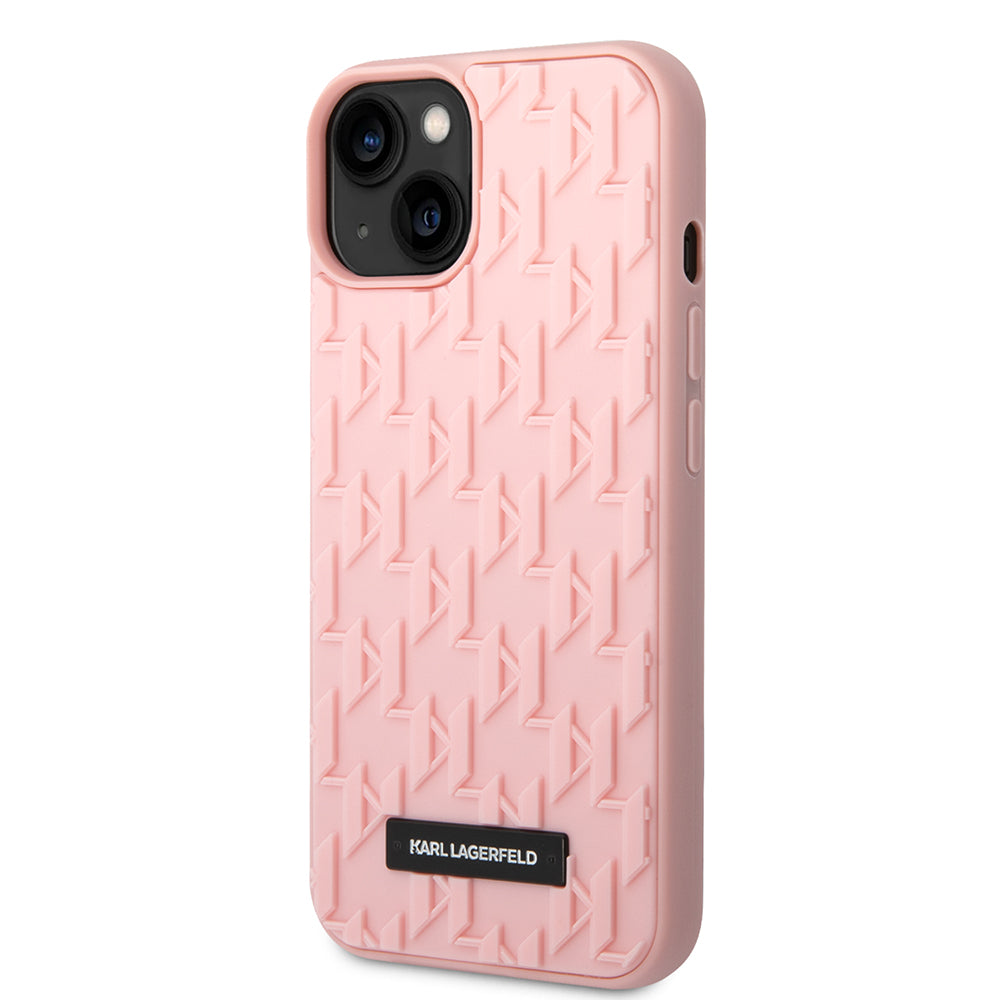 Etui til Apple iPhone 14 Plus, Karl Lagerfeld, 3D Monogram, Pink