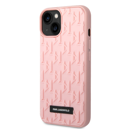 Etui til Apple iPhone 14 Plus, Karl Lagerfeld, 3D Monogram, Pink