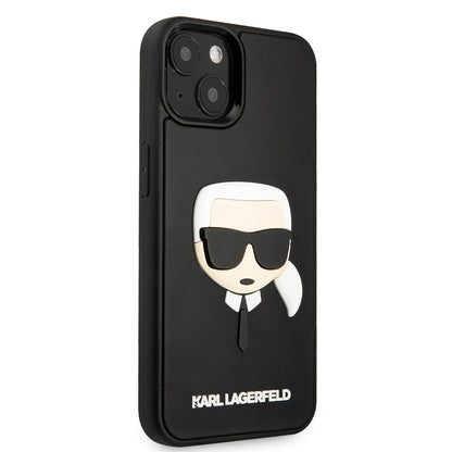 Etui til Apple iPhone 14 Plus, Karl Lagerfeld, 3D Rubber Karl's Head, Sort