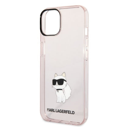Etui til Apple iPhone 14 Plus, Karl Lagerfeld, Ikonik Choupette, Pink