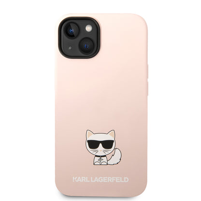 Etui til Apple iPhone 14 Plus, Karl Lagerfeld, Silicone Body Choupette, Pink