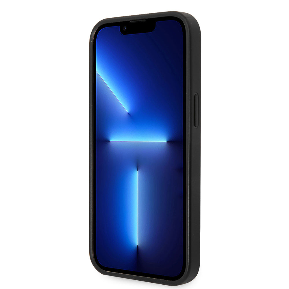 Etui til Apple iPhone 14 Plus, Karl Lagerfeld, Saffiano Karl's Head, Sølvfarvet