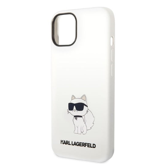 Etui til Apple iPhone 14 Plus, Karl Lagerfeld, Silicone Choupette, Hvid