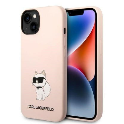 Etui til Apple iPhone 14 Plus, Karl Lagerfeld, Silicone Choupette, Pink
