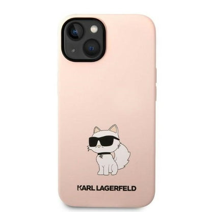 Etui til Apple iPhone 14 Plus, Karl Lagerfeld, Silicone Choupette, Pink