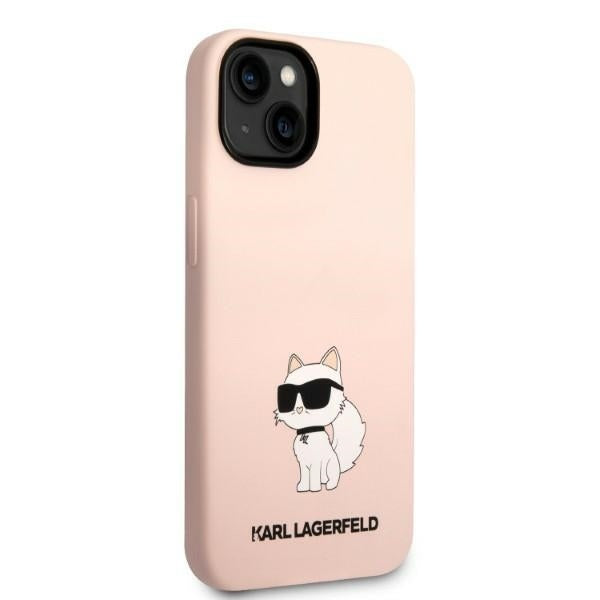Etui til Apple iPhone 14 Plus, Karl Lagerfeld, Silicone Choupette, Pink