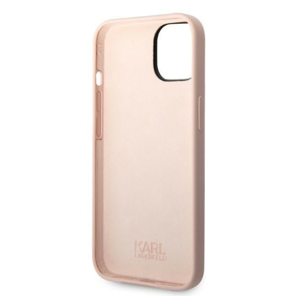 Etui til Apple iPhone 14 Plus, Karl Lagerfeld, Silicone Ikonik Karl, Pink