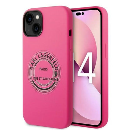 Etui til Apple iPhone 14 Plus, Karl Lagerfeld, Silicone RSG, Pink