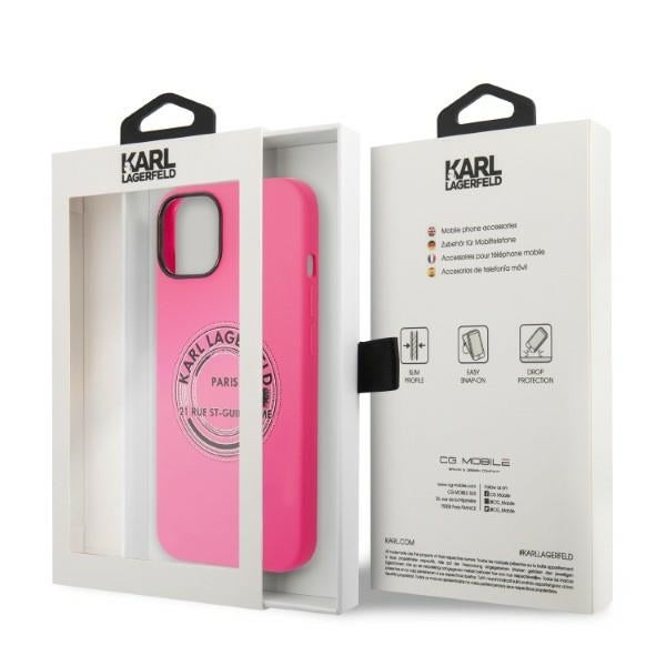 Etui til Apple iPhone 14 Plus, Karl Lagerfeld, Silicone RSG, Pink