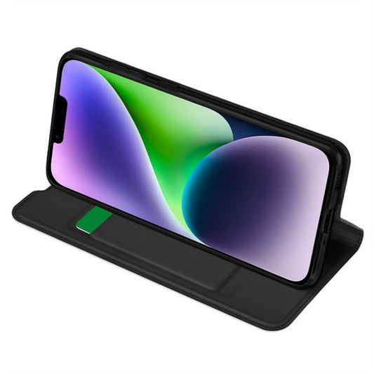 Cover til Apple iPhone 14 Plus, Techsuit, Magskin Book, Sort