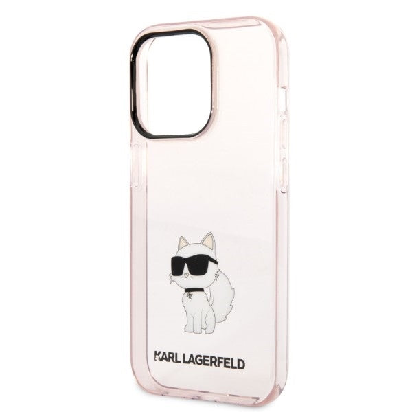 Etui til Apple iPhone 14 Pro, Karl Lagerfeld, Ikonik Choupette, Pink
