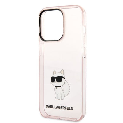 Etui til Apple iPhone 14 Pro, Karl Lagerfeld, Ikonik Choupette, Pink
