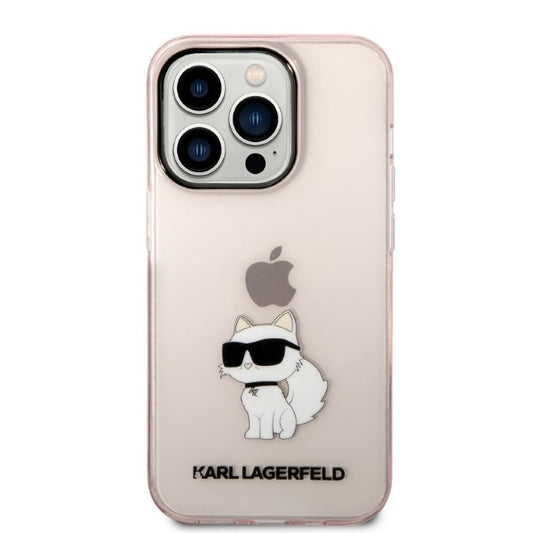 Etui til Apple iPhone 14 Pro, Karl Lagerfeld, Ikonik Choupette, Pink