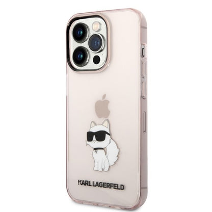 Etui til Apple iPhone 14 Pro, Karl Lagerfeld, Ikonik Choupette, Pink