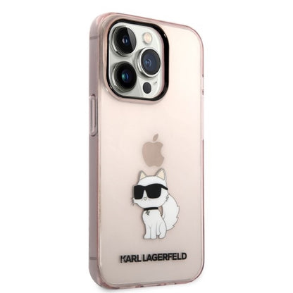 Etui til Apple iPhone 14 Pro, Karl Lagerfeld, Ikonik Choupette, Pink