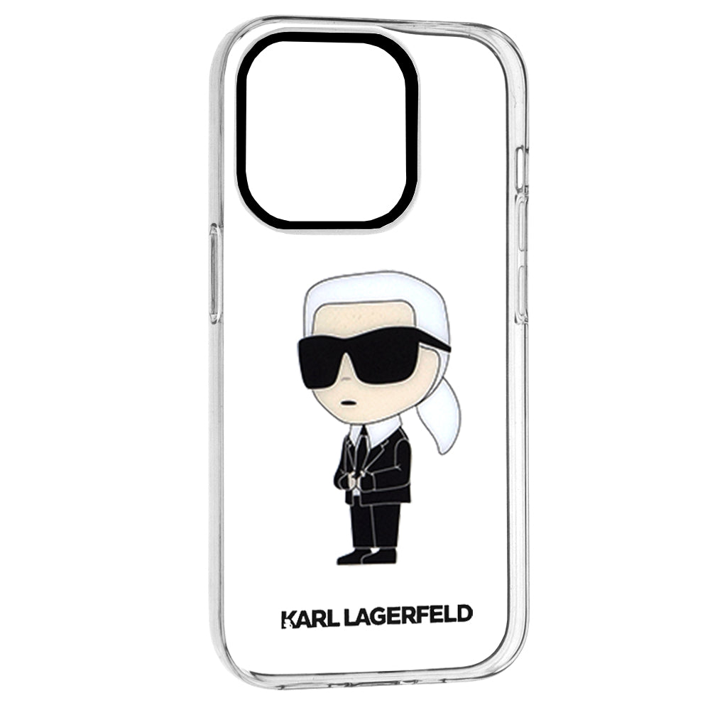 Case for Apple iPhone 14 Pro, Karl Lagerfeld, IML Ikonik NFT, Transparent
