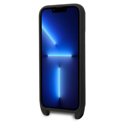 Etui til Apple iPhone 14 Pro, Karl Lagerfeld, Monogram Ikonik Karl, Sort