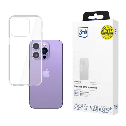 Cover til Apple iPhone 14 Pro Max, 3MK, Armor, Transparent
