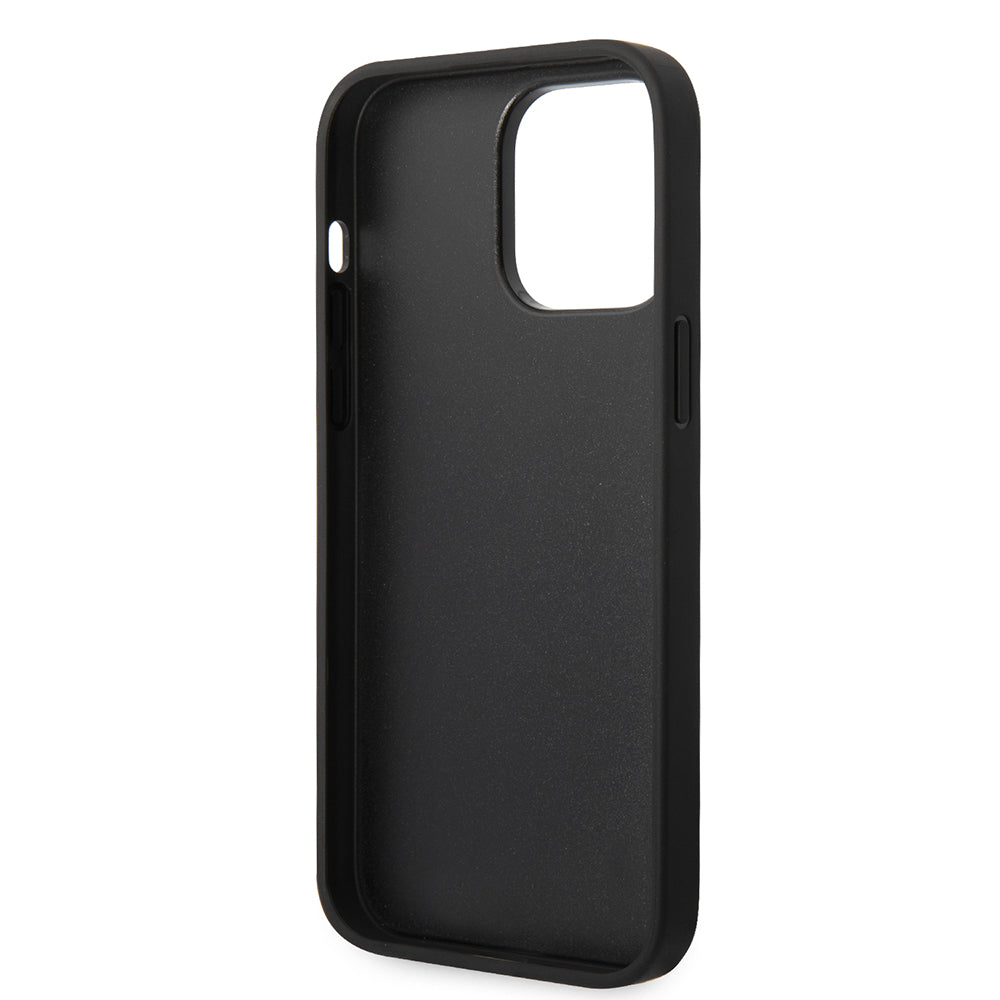 Etui til Apple iPhone 14 Pro Max, Karl Lagerfeld, Glitter Flakes Ikonik Karl, Sølvfarvet