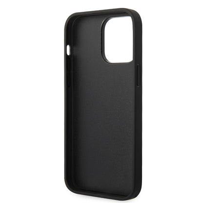 Etui til Apple iPhone 14 Pro Max, Karl Lagerfeld, Glitter Flakes Ikonik Karl, Sølvfarvet