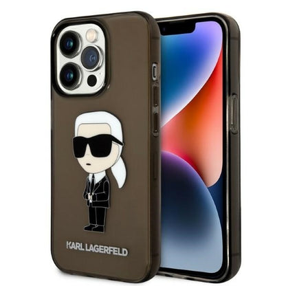 Case for Apple iPhone 14 Pro Max, Karl Lagerfeld, IML Ikonik NFT, Black